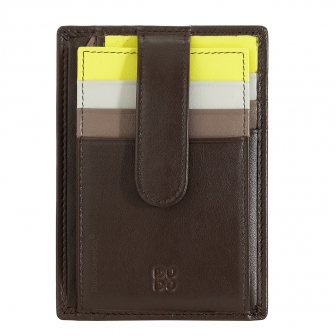 Итальянский цветной кожаный кардхолдер DuDu серии Timor