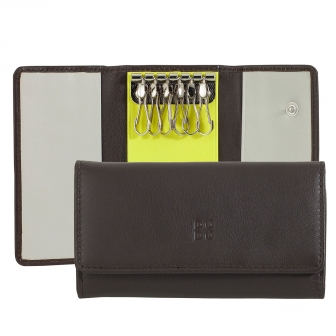 Итальянская цветная кожаная ключница DuDu серии Tahiti