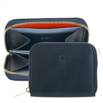 Итальянский кожаный кошелек для пластиковых карт на молнии DuDu серии Hokkaido