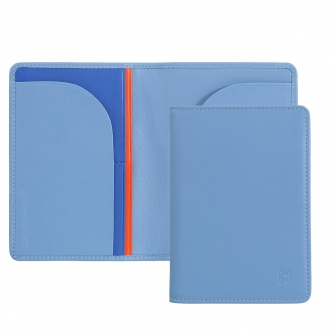 Итальянская цветная кожаная обложка DuDu для паспорта и документов серии Hawaii