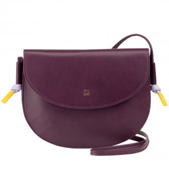 Итальянская кожаная наплечная сумка DuDu серии Skye