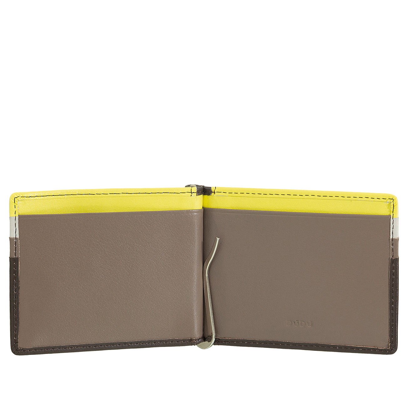 Итальянский кожаный кошелек-зажим для бумажных банкнот DuDu серии Antigua