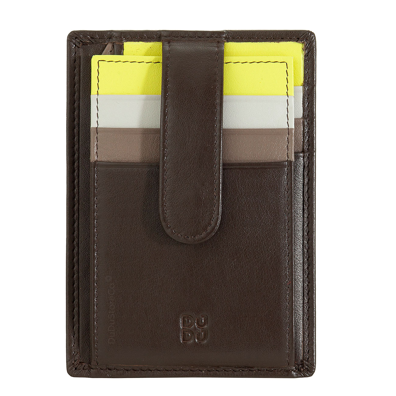 Итальянский цветной кожаный кардхолдер DuDu серии Timor