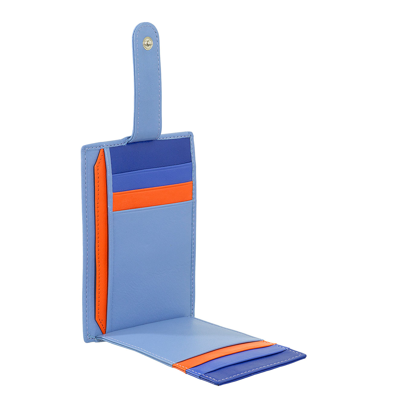 Итальянский цветной кожаный кардхолдер DuDu серии Timor