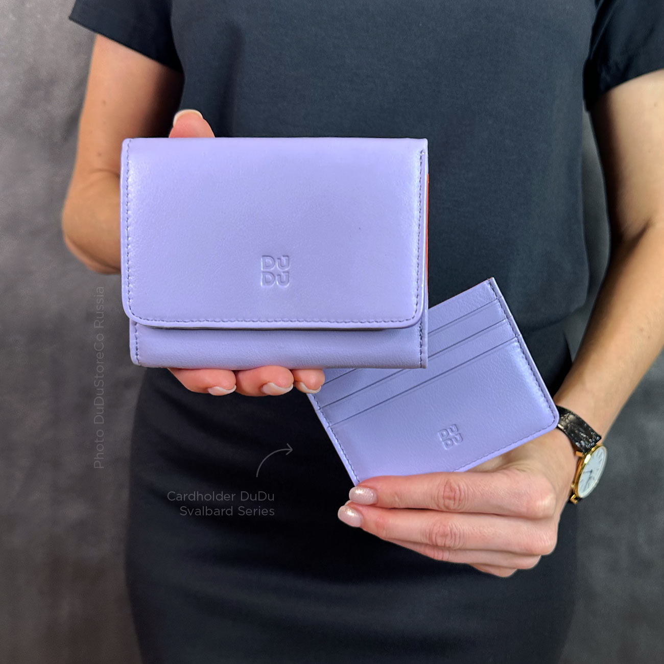 Итальянский цветной кожаный кошелек DuDu серии Pemba