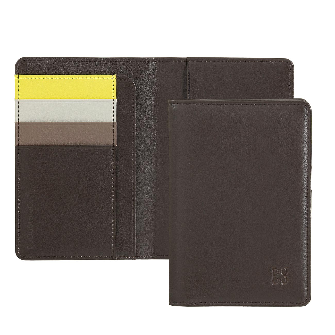 Итальянская цветная кожаная обложка DuDu для паспорта и документов серии Paul 