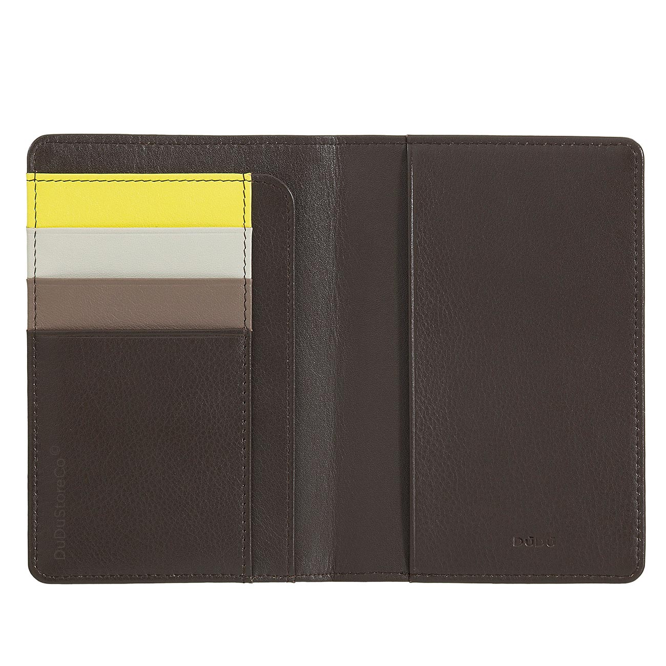 Итальянская цветная кожаная обложка DuDu для паспорта и документов серии Paul 