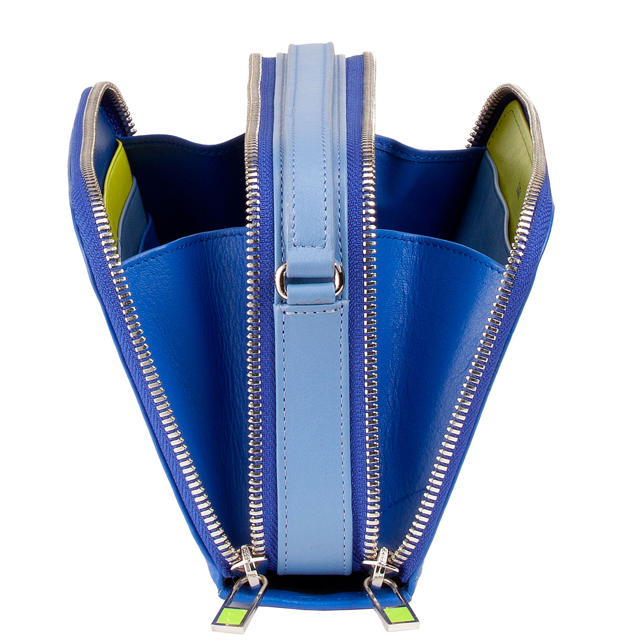 Итальянская женская цветная кожаная сумка DuDu серии Ines