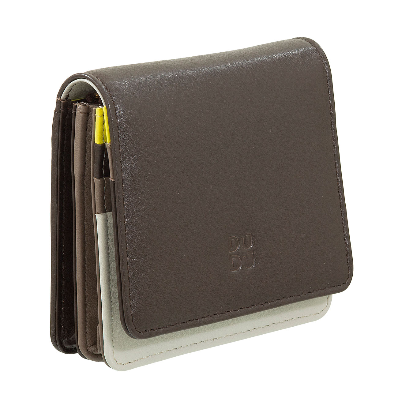 Итальянский цветной кожаный кошелек DuDu серии Flores