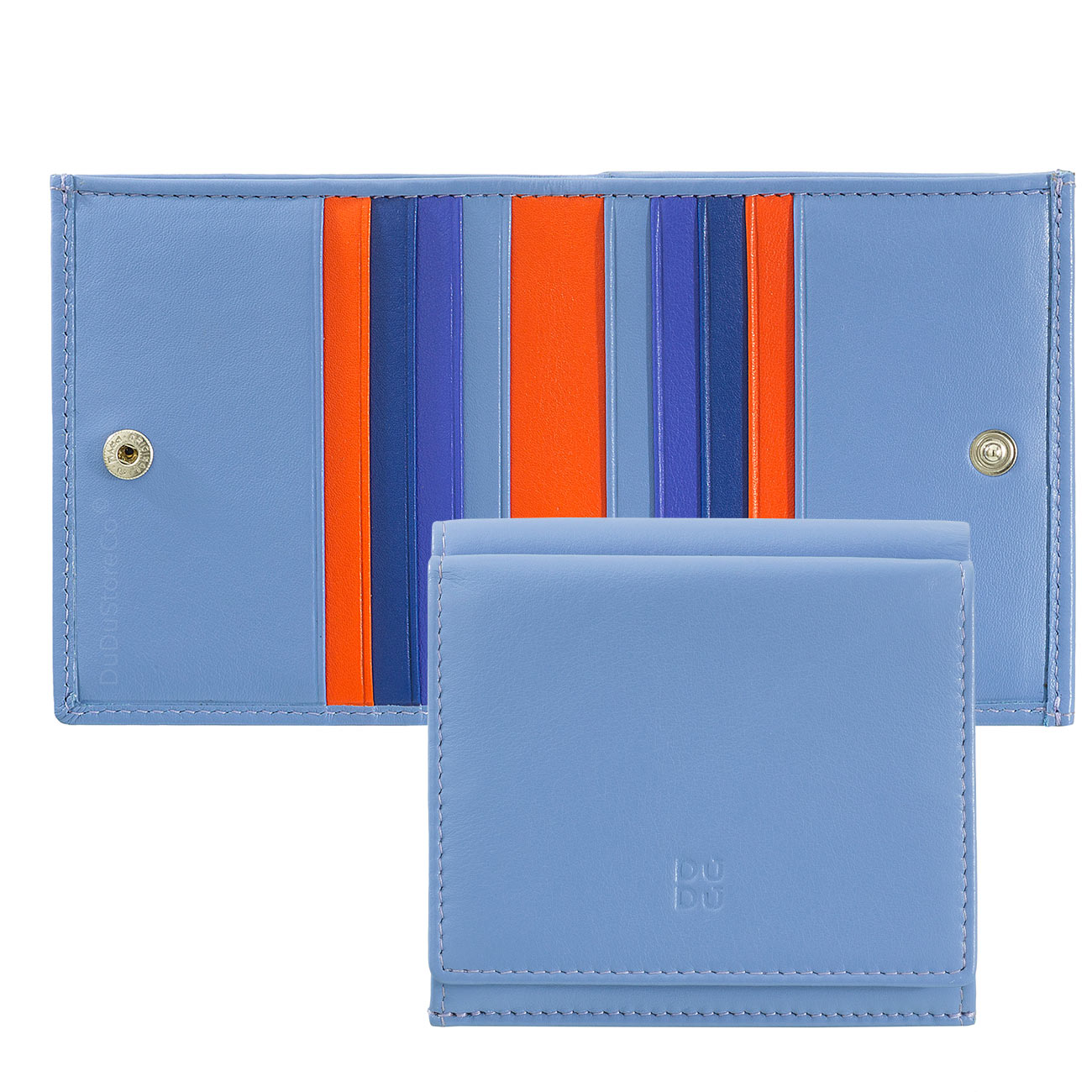 Цветной кожаный кошелек DuDu серии Flavio
