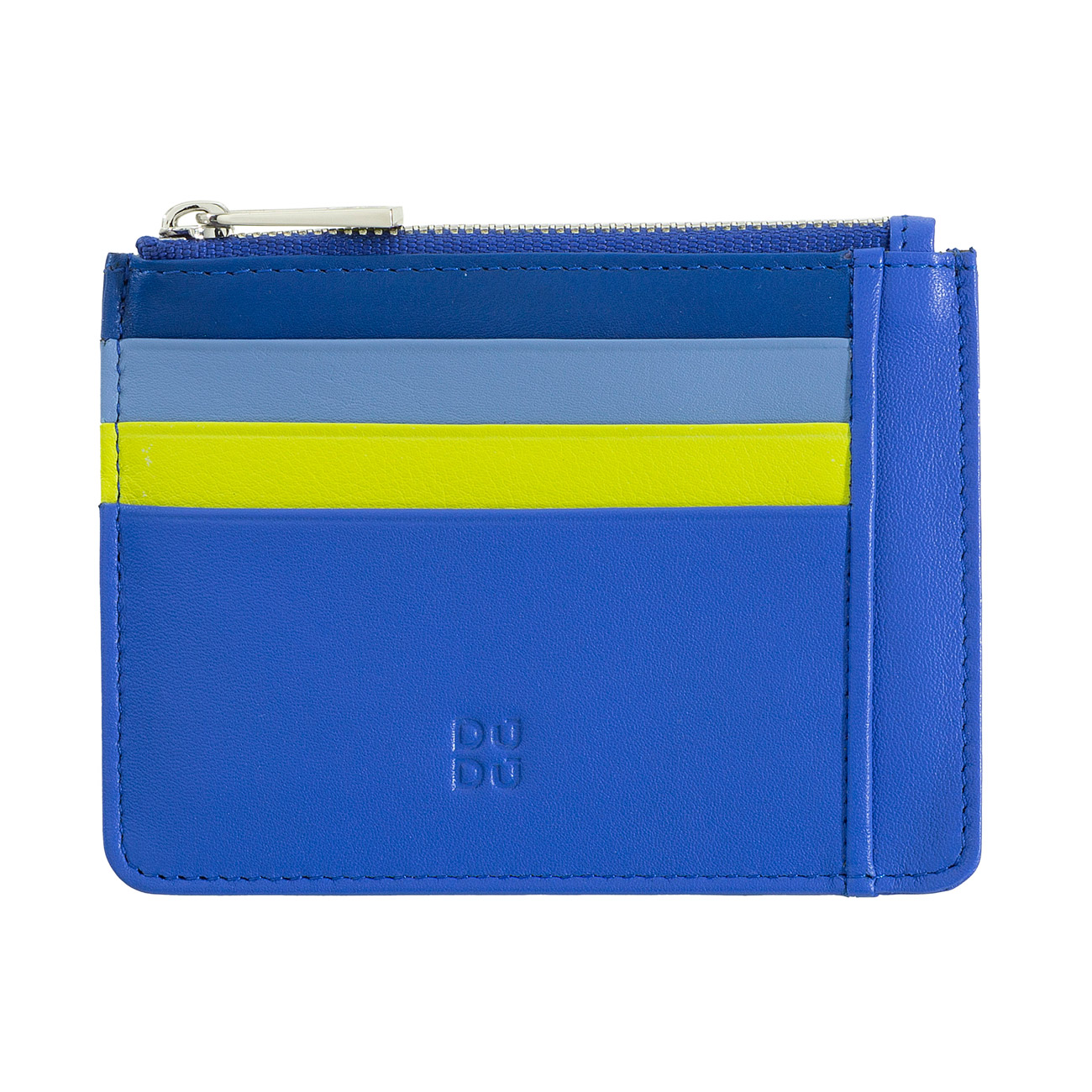 Цветной кожаный кардхолдер на молнии DuDu серии Tiago