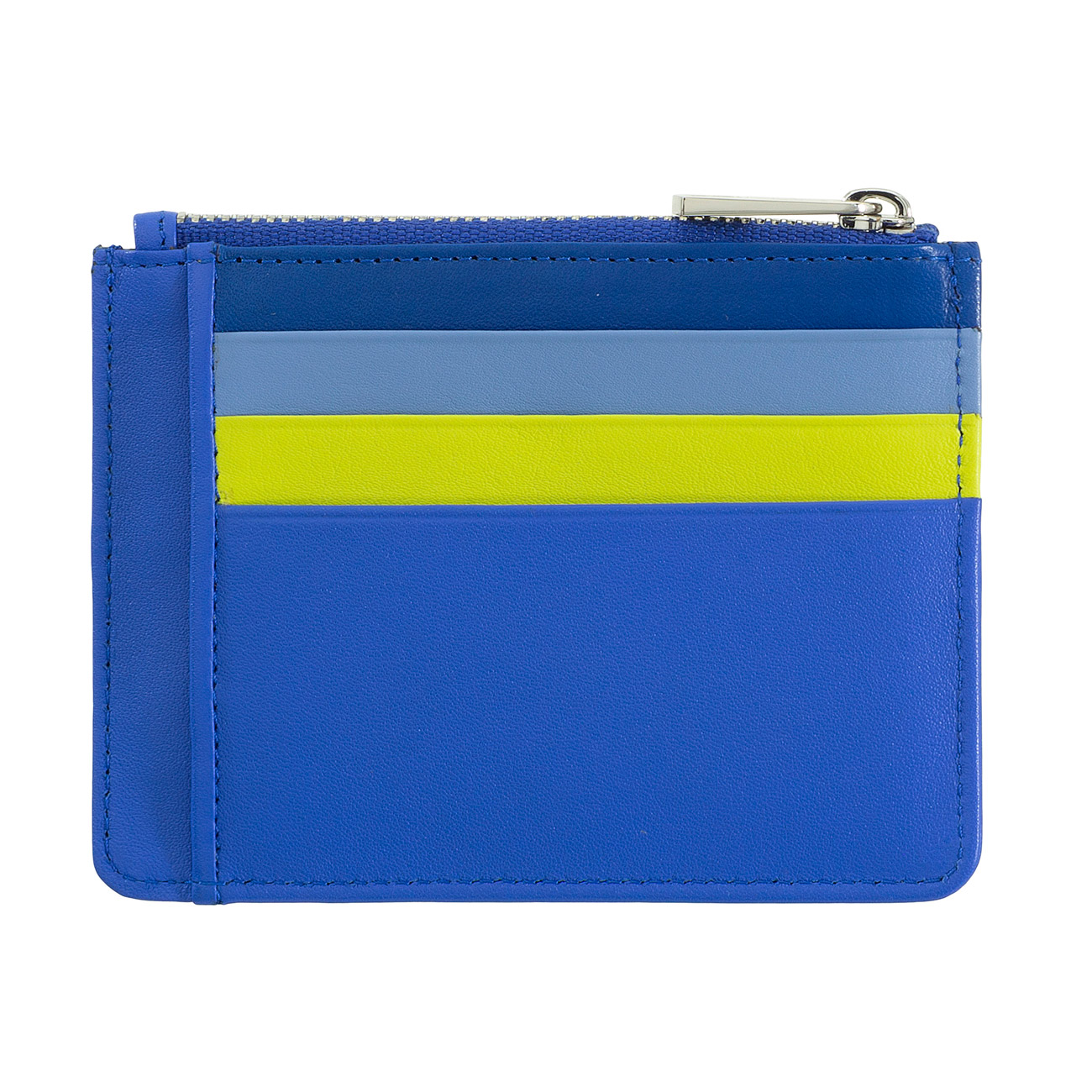 Цветной кожаный кардхолдер на молнии DuDu серии Tiago