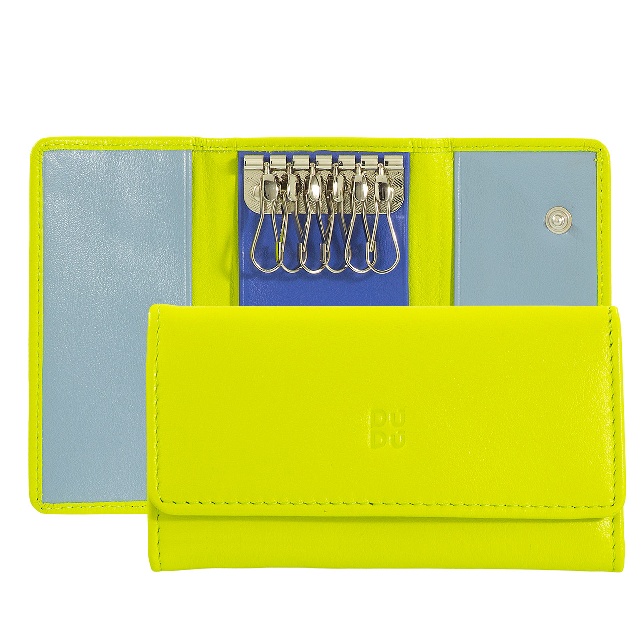 Итальянская цветная кожаная ключница DuDu серии Tahiti 