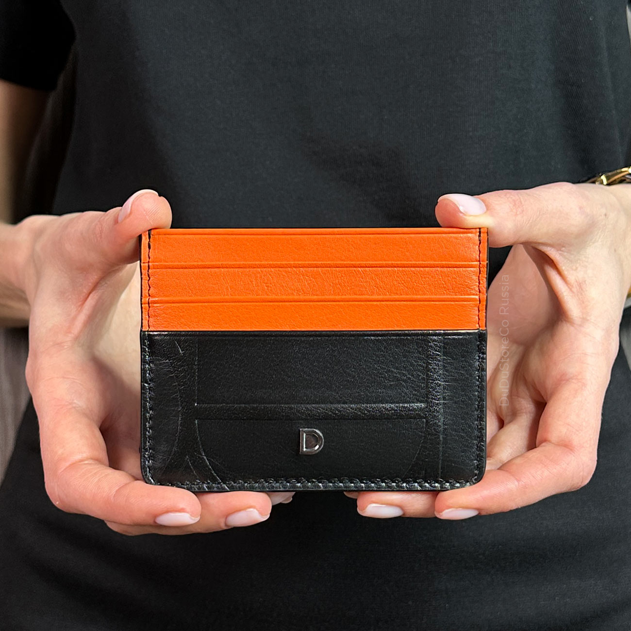 Цветной кожаный кардхолдер унисекс DuDu серии Svalbard