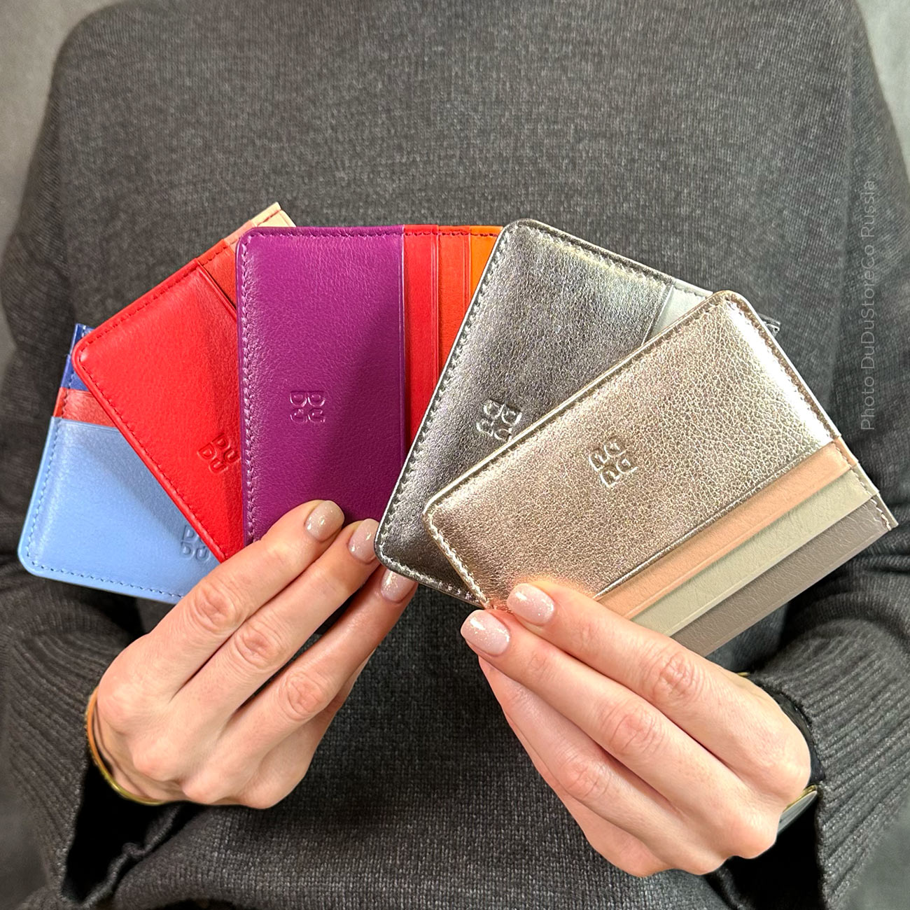 Кардхолдер кожаный маленький DuDu серии Svalbard