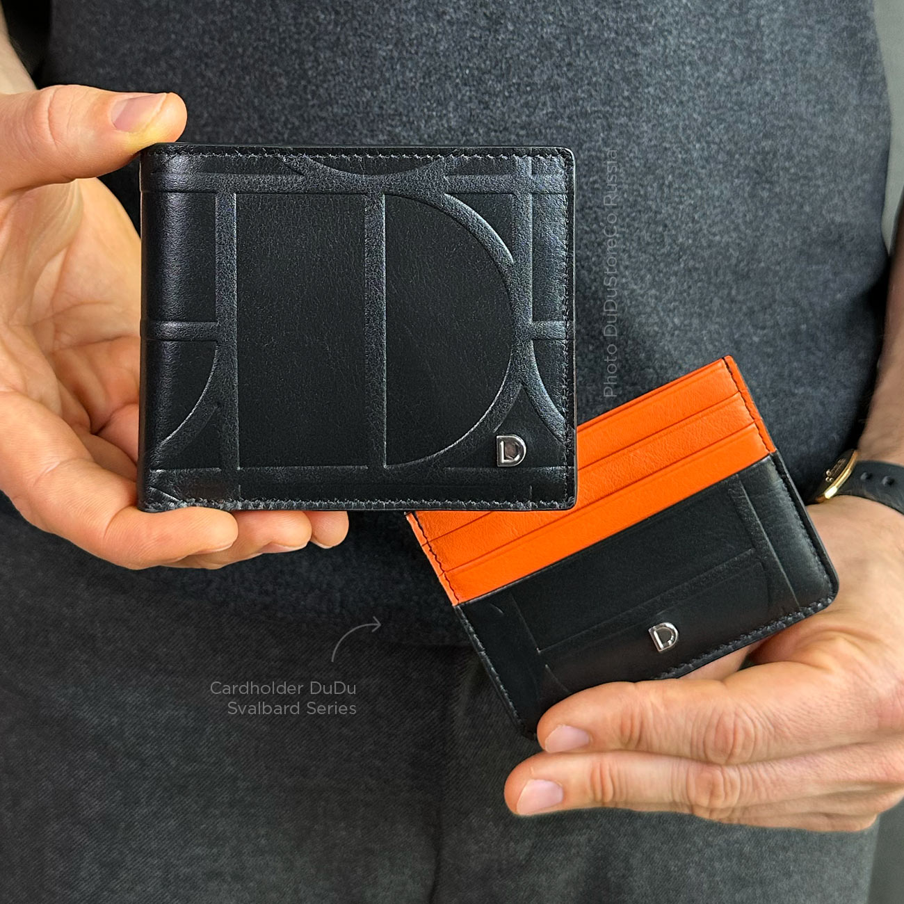 Итальянский мужской кожаный цветной кошелёк DuDu серии Azzorre