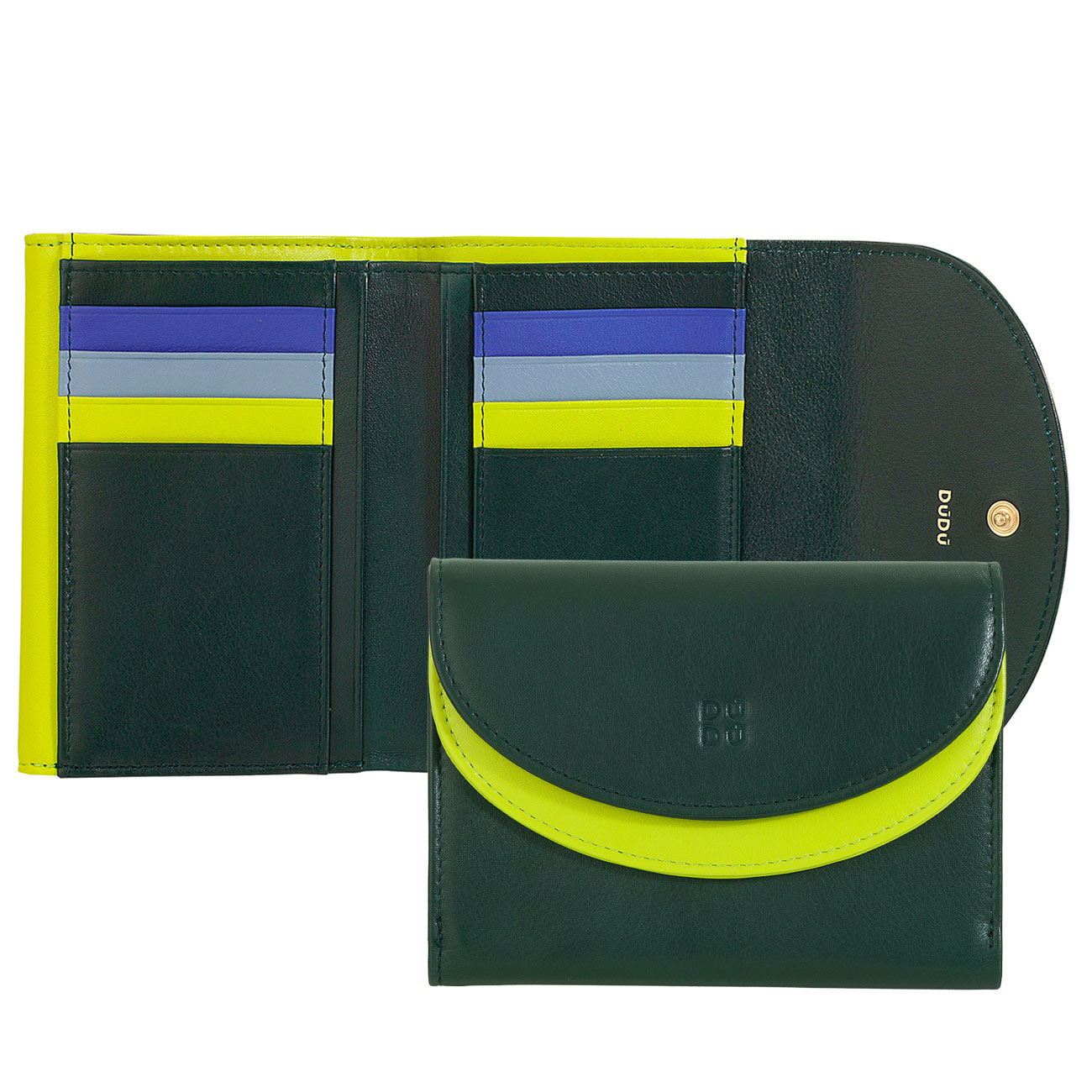 Итальянский женский кожаный кошелек DuDu серии Galapagos