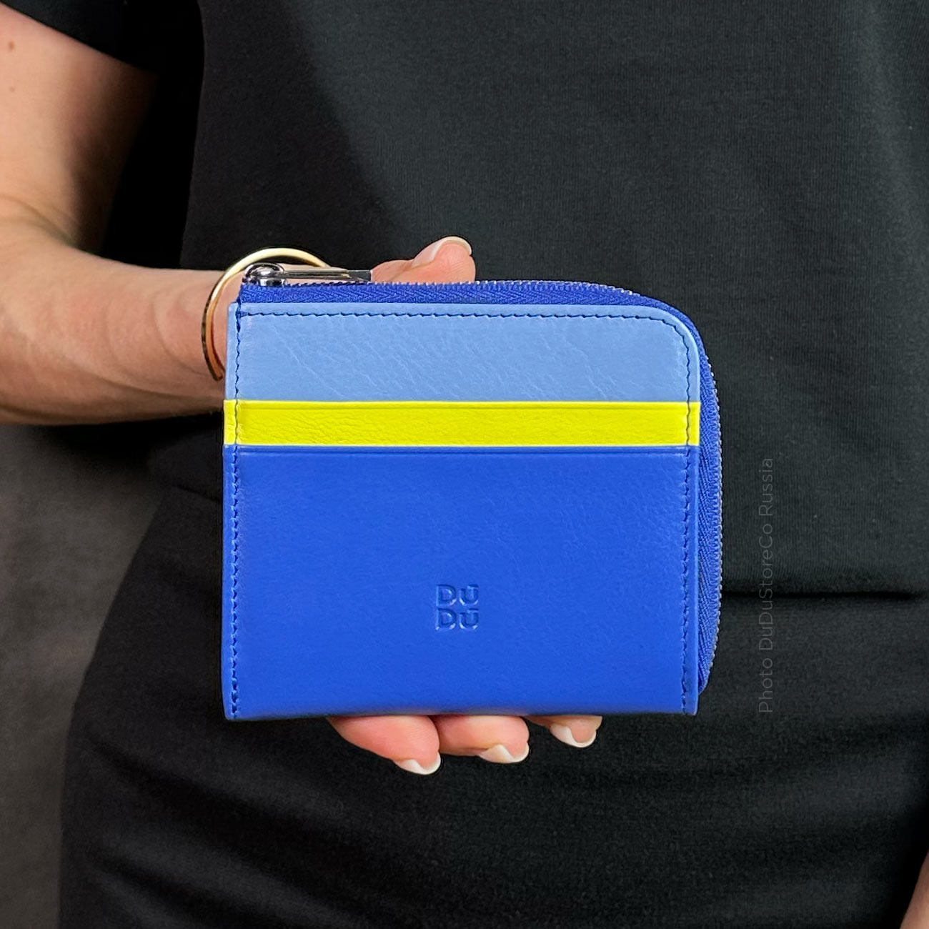 Кардхолдер кошелек цветной кожаный DuDu