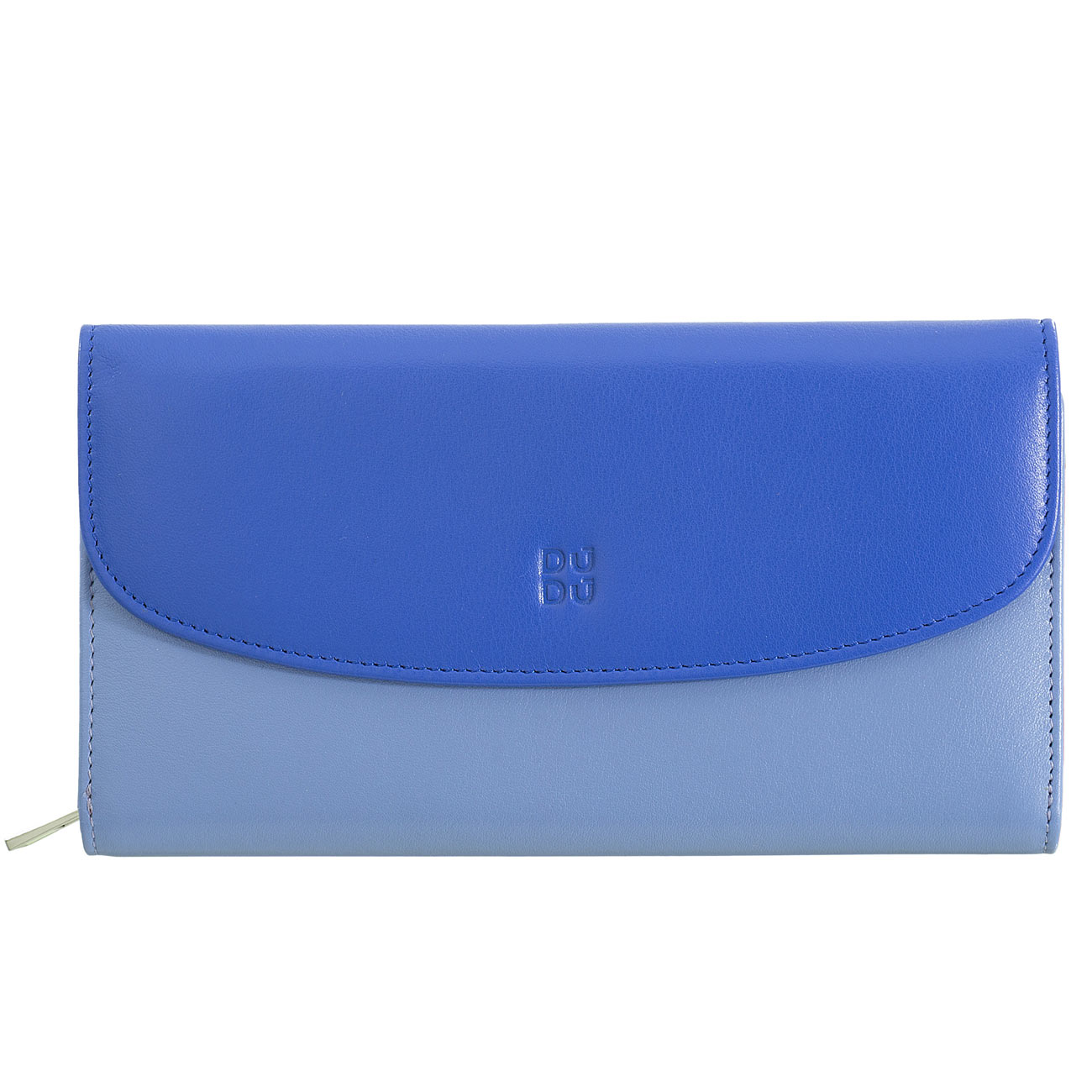 Большой кожаный кошелек портмоне итальянский цветной DuDu серии Antibes