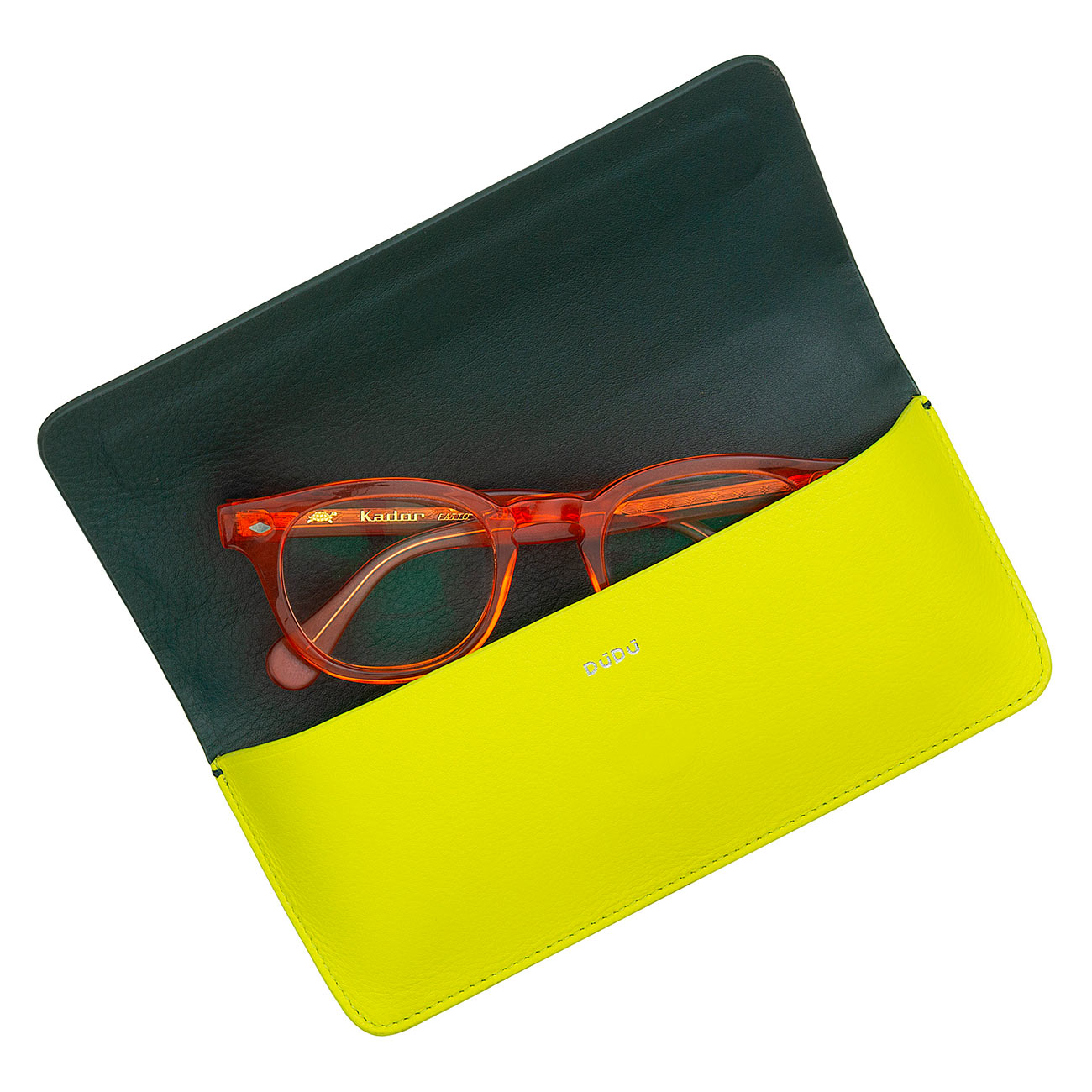 Итальянский кожаный футляр для очков DuDu серии Calais