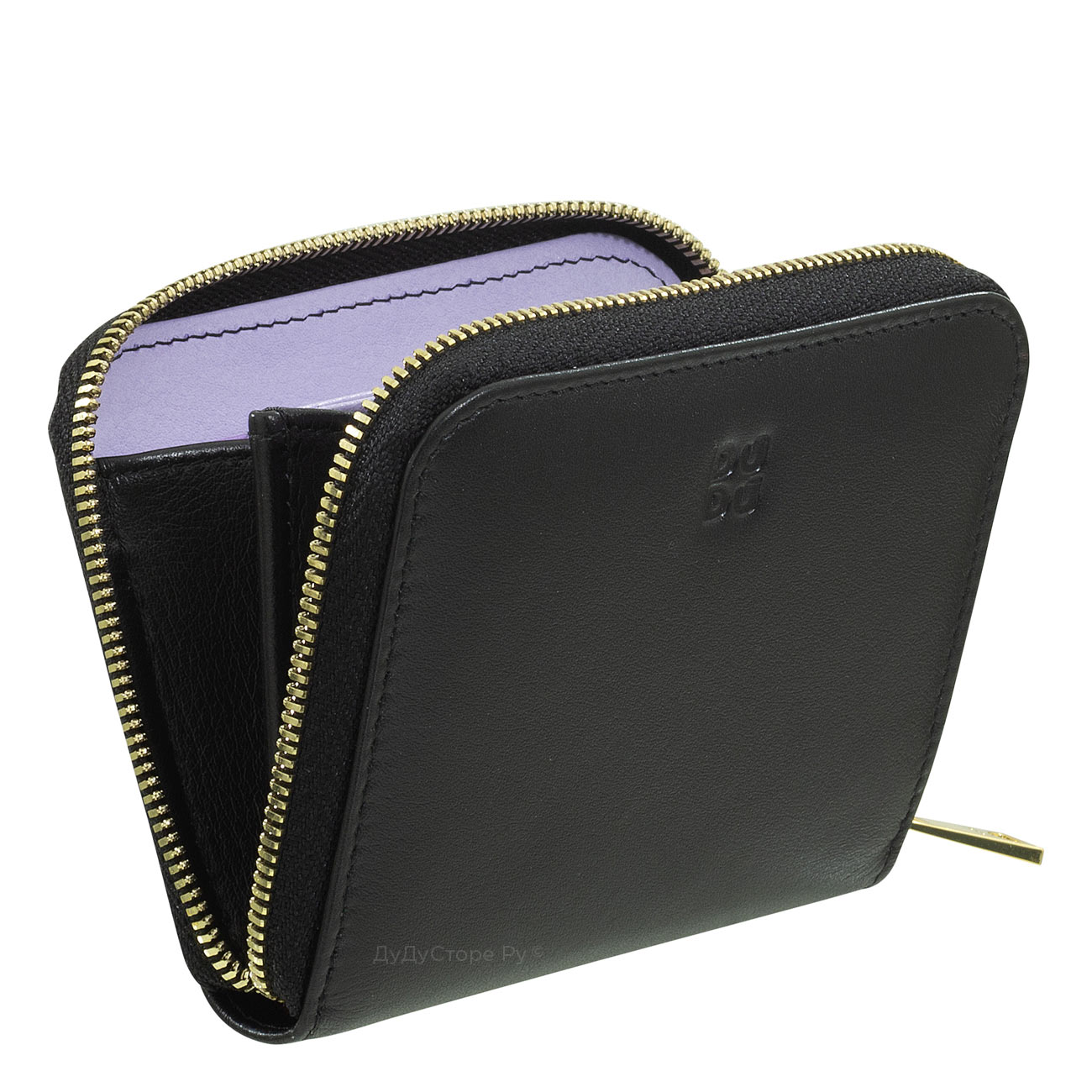Итальянский кожаный кошелек для пластиковых карт на молнии DuDu серии Hokkaido