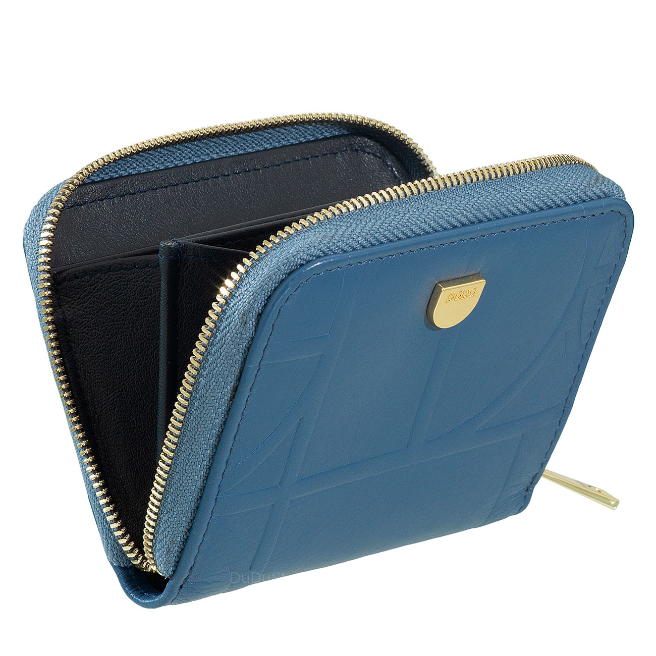 Итальянский кожаный кошелек для пластиковых карт на молнии DuDu серии Hokkaido