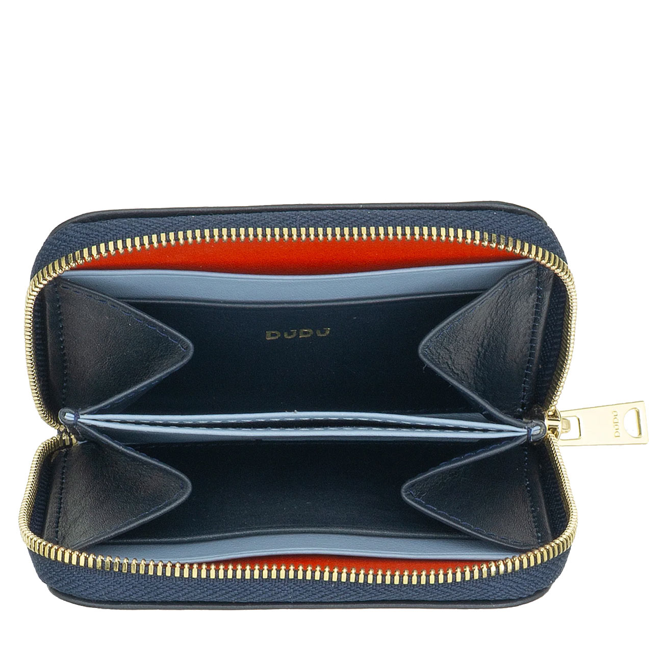 Итальянский кожаный кошелек для пластиковых карт на молнии DuDu серии Hokkaido