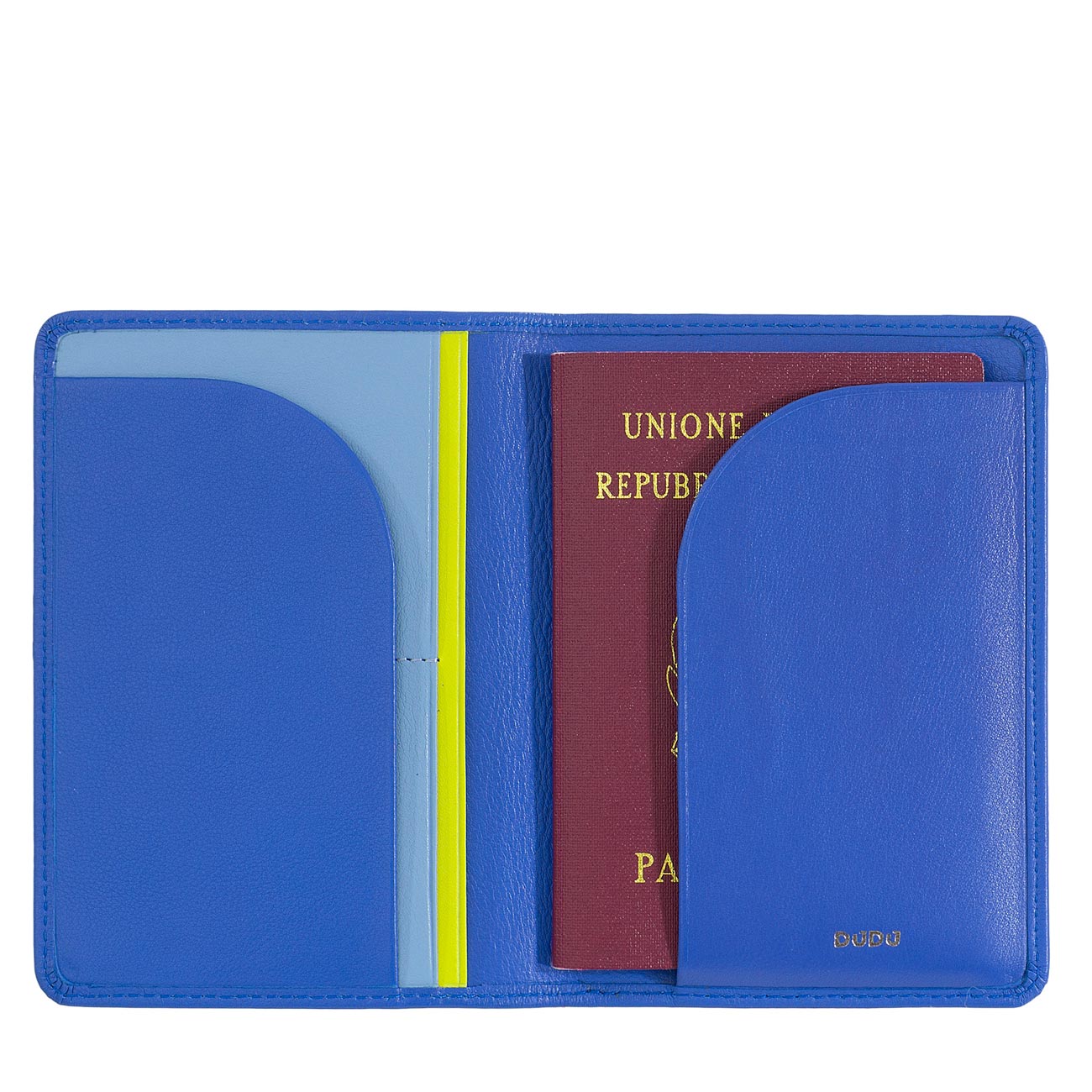 Итальянская цветная кожаная обложка DuDu для паспорта и документов серии Hawaii