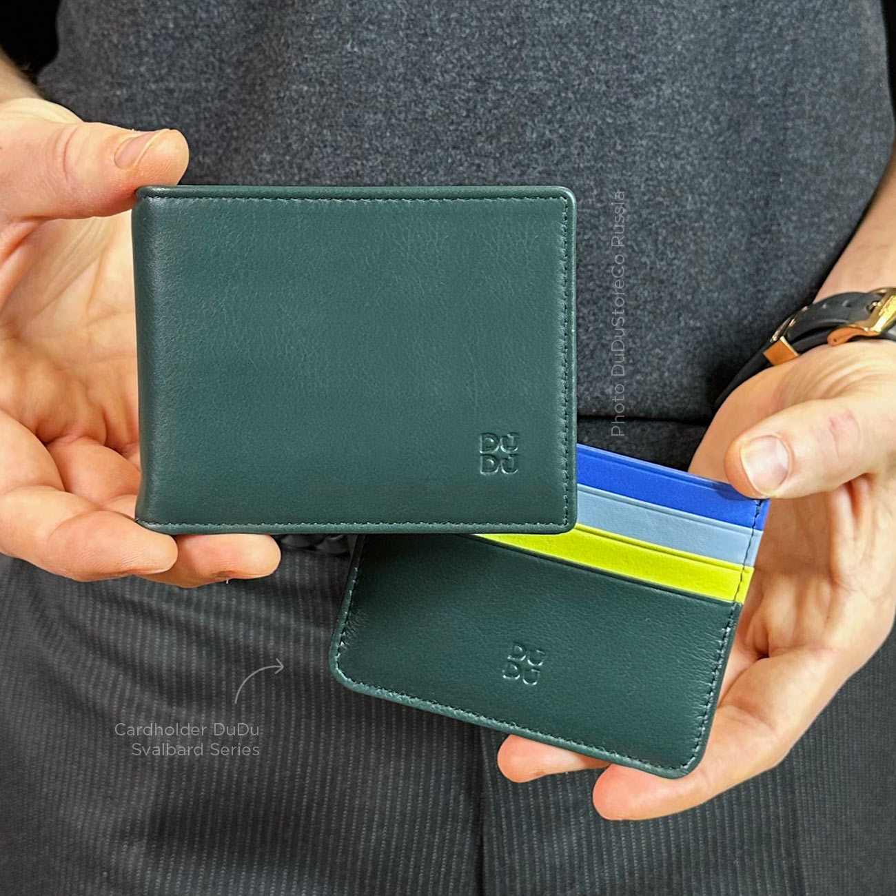 Итальянский кожаный кошелёк DuDu серии Caprera