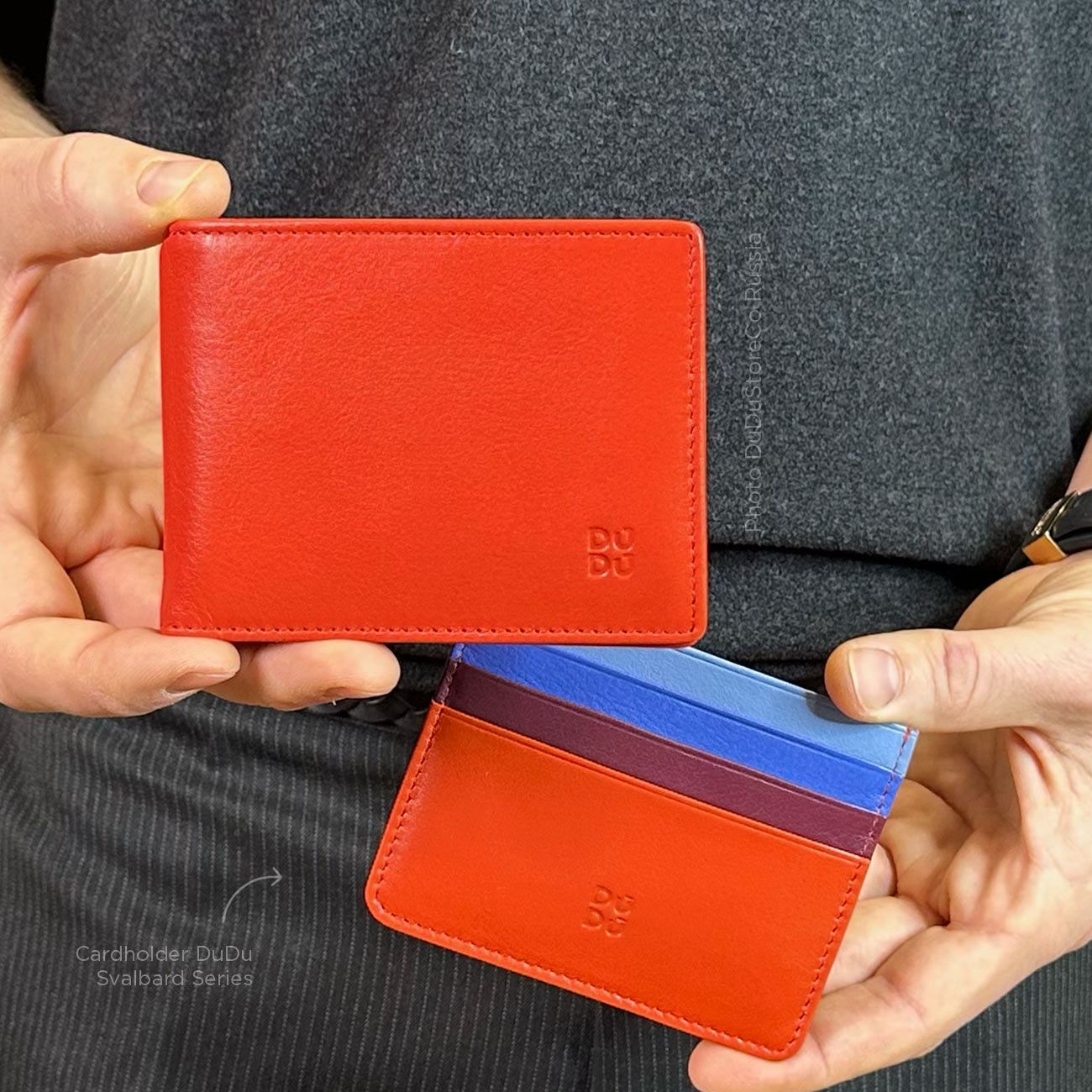 Итальянский кожаный кошелёк DuDu серии Caprera