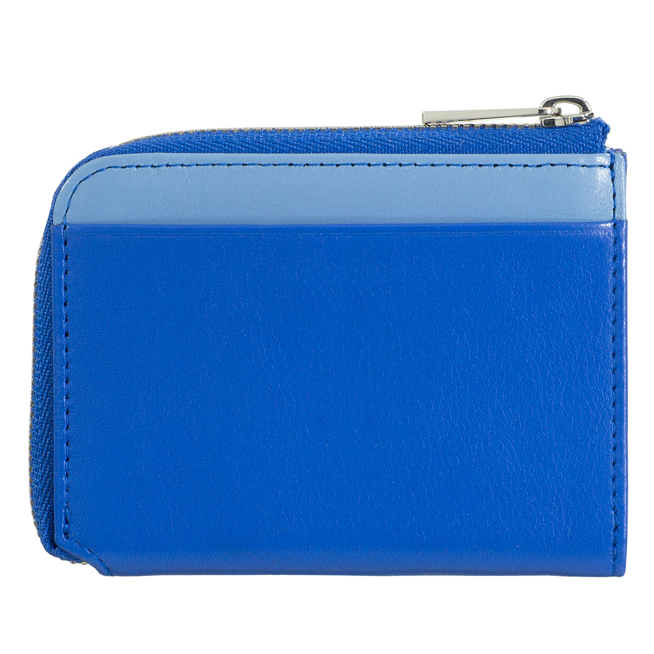 Компактный итальянский кожаный кардхолдер на молнии DuDu серии Petrol