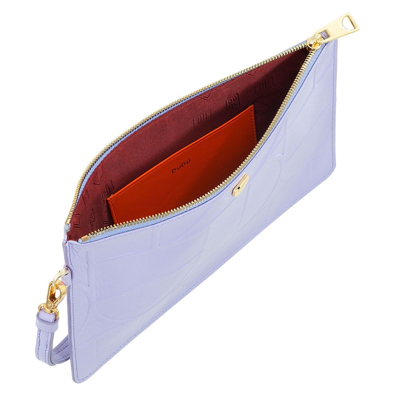 Итальянский кожаный женский клатч на запястье от DuDu серии Bogota