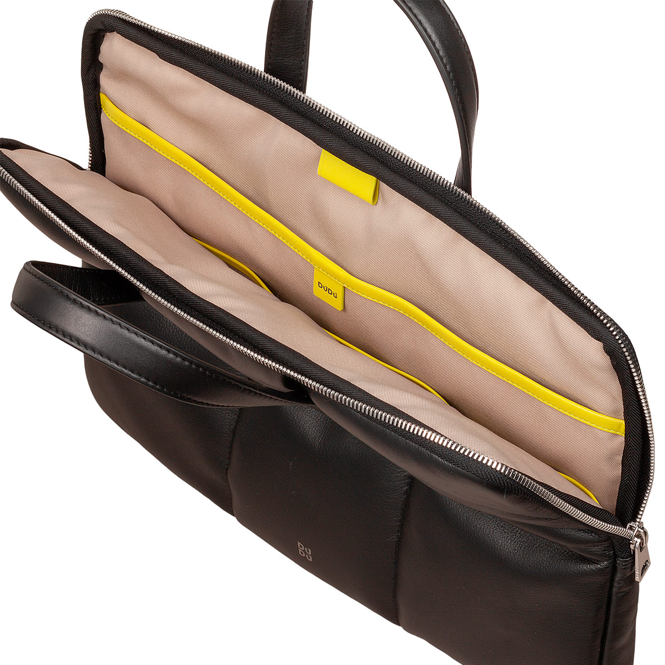 Итальянская женская кожаная сумка-портфель DuDu серии Togean