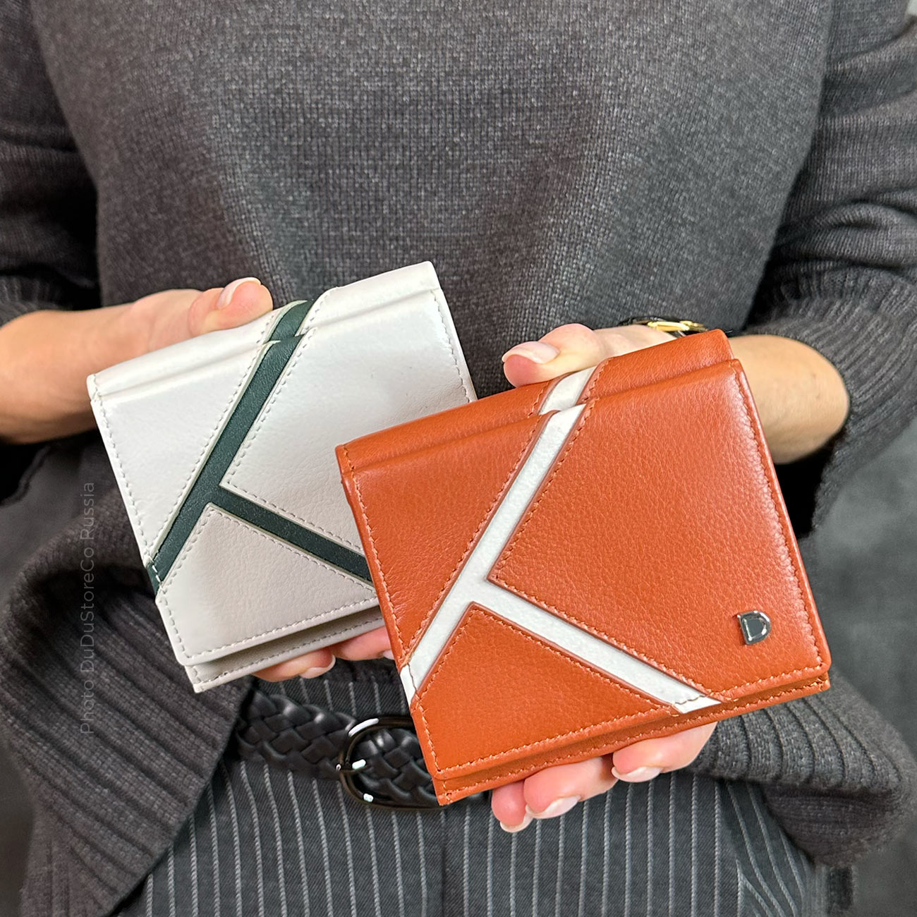 Итальянский кожаный кошелек DuDu серии Flavio