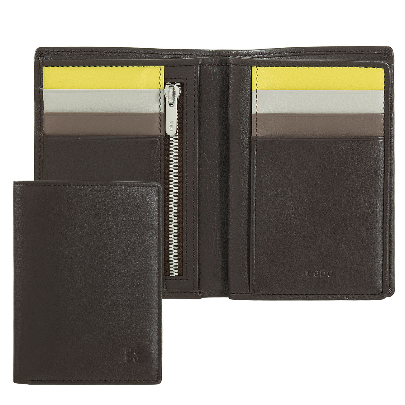 Итальянское цветное кожаное портмоне DuDu серии Tiberio 