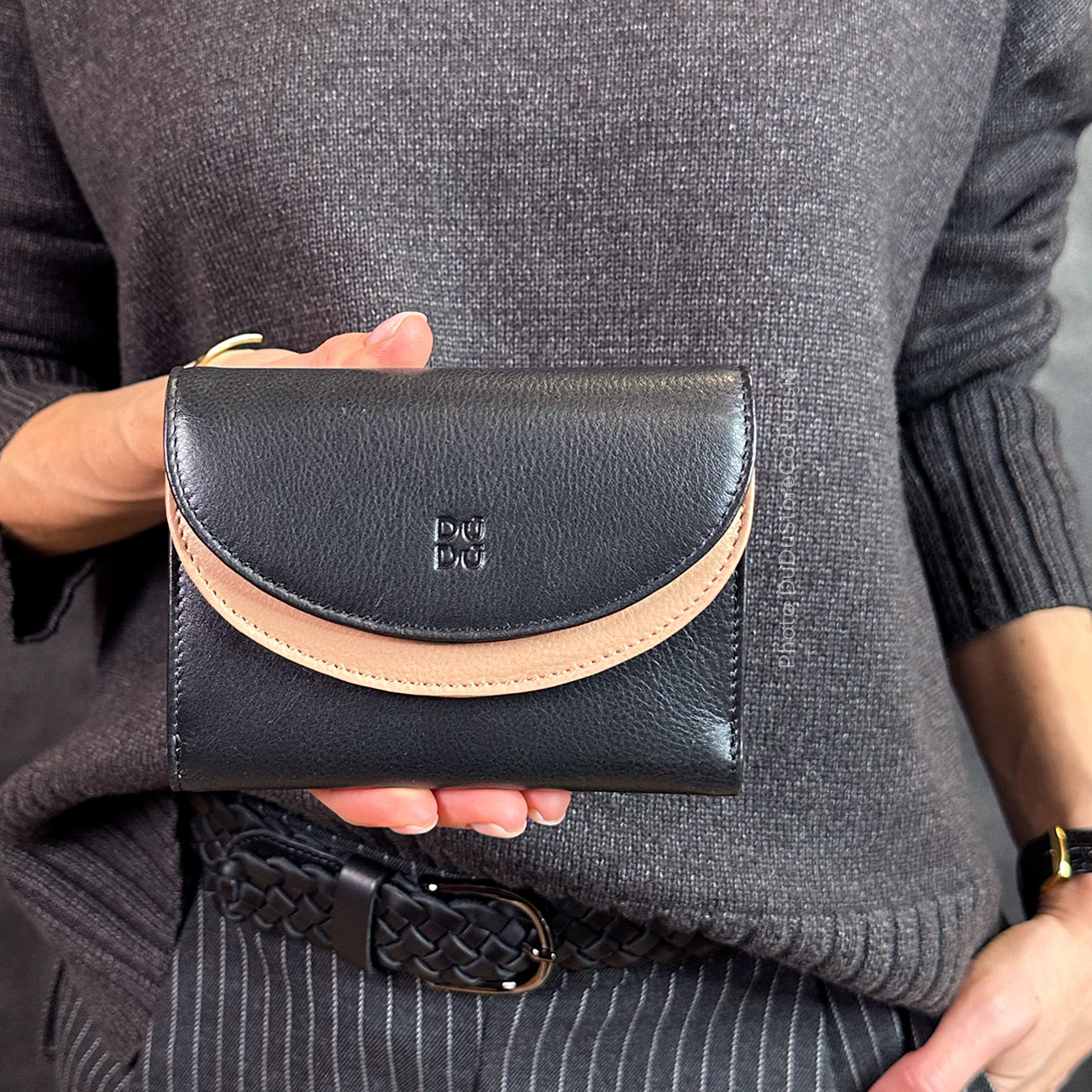 Итальянский цветной кожаный кошелек DuDu серии Galapagos