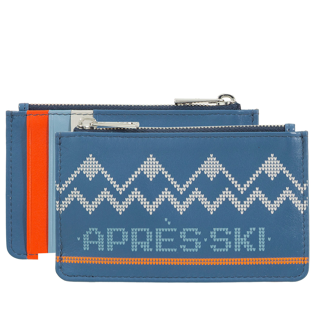 Итальянский цветной кожаный кардхолдер DuDu серии Bali 