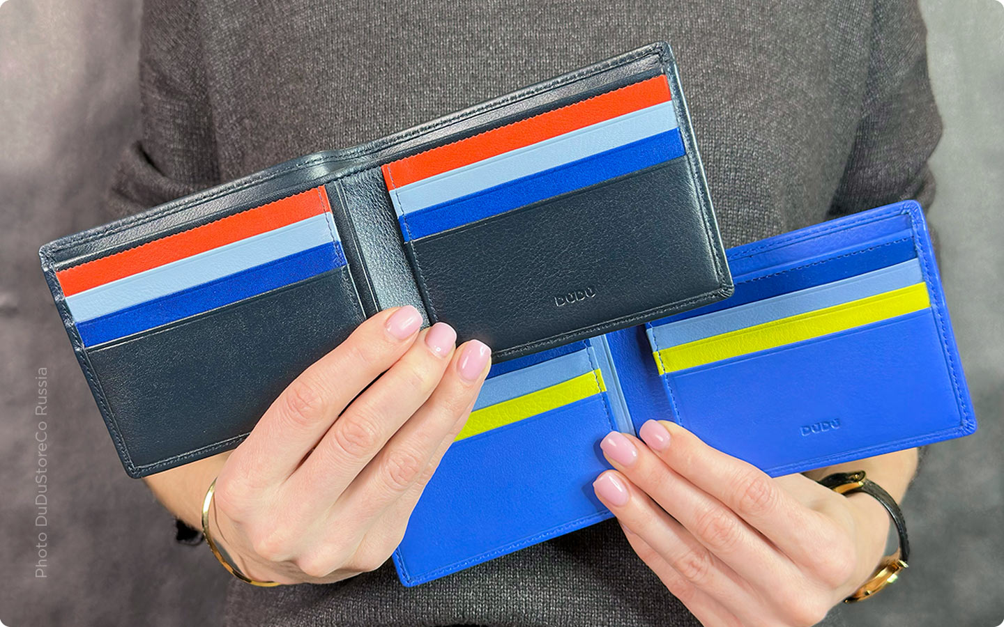 Итальянский мужской кожаный кошелек DuDu серии Капрера / Caprera