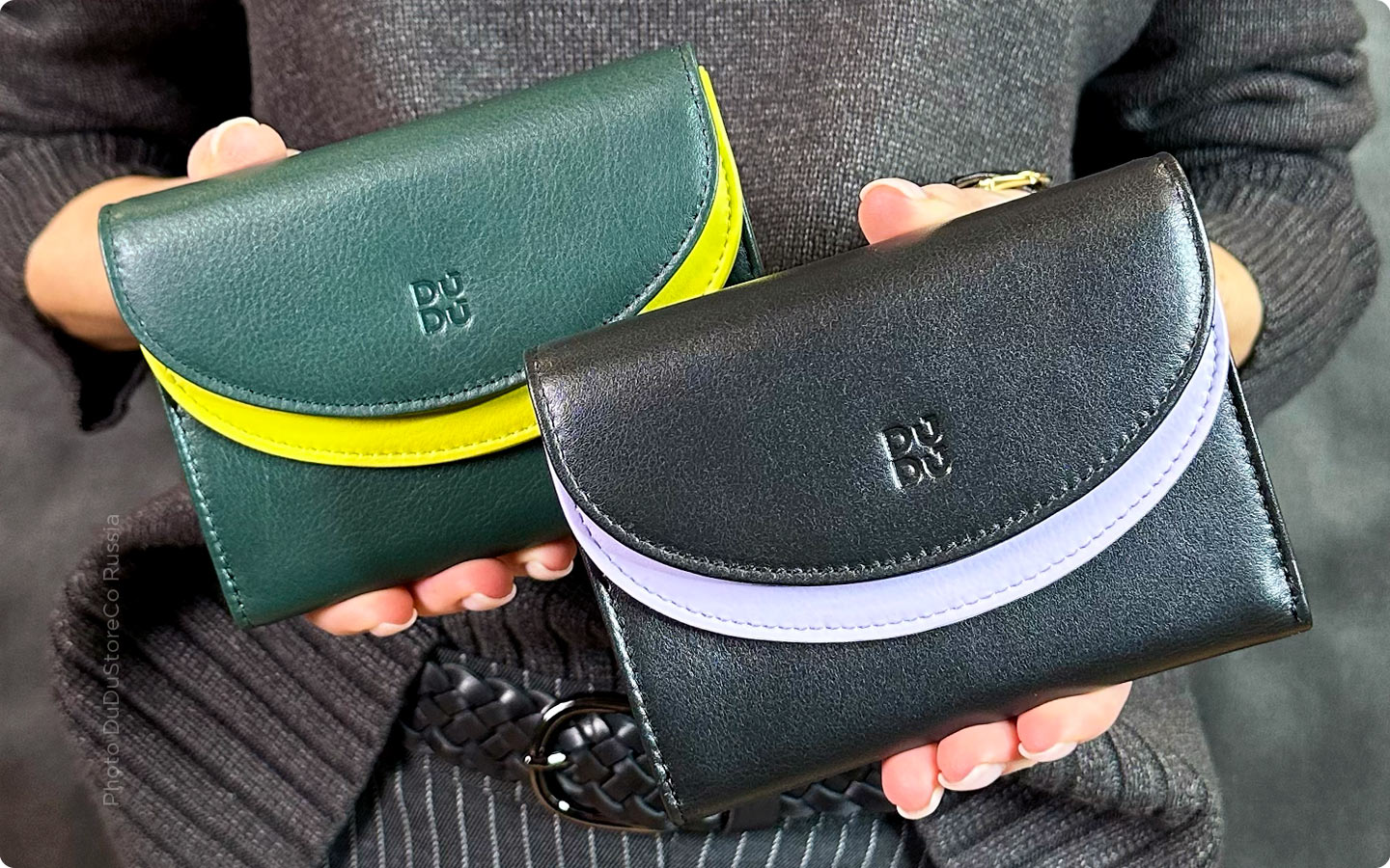 Итальянские кожаные кошельки DuDu